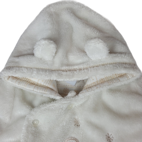 3/$20 NEW BABY Hooded, Long Sleeve Bodysuit Size 3-6 Months - Picture 8 of 15